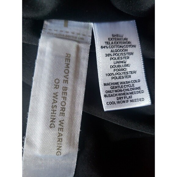 LOFT Skirt Size 8 Striped Boho Mini Western Aztec Strip Black White Cotton Blend - Picture 10 of 11